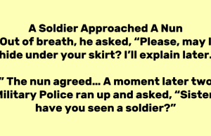 A Soldier Approached A Nun