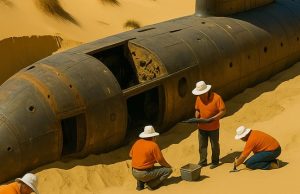 Scientists discovered an old submarine in the middle of the desert: everyone was sh0cked to see what was inside the boat.