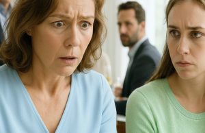 At dinner, my daughter quietly slipped a folded note in front of me. “Pretend You’re Sick And Get Out Of Here,” it read.