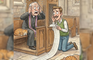 An Altar Boy Goes To Confessional