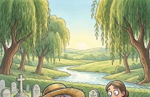 Sue went to the cemetery every day