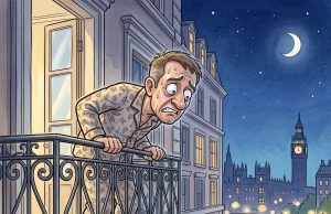 Paddy is on holiday in London and staying in a top London hotel.