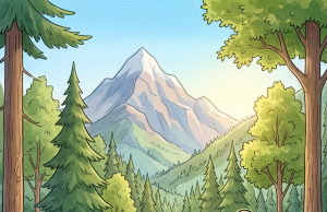 Sally, a blonde, goes on her first camping trip.