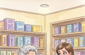 An elderly woman, well into her eighties,