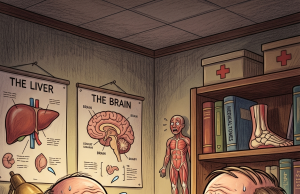 A man goes to the doctor for a full checkup.