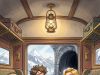 A programmer and his project manager board a train headed through the mountains.
