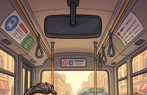 An elderly lady got on a bus one afternoon carrying a large bag of peanuts.