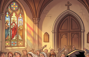 Satan Appears in a Church